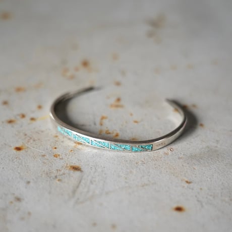 Mexican Jewelry Turquoise Silver Bangle