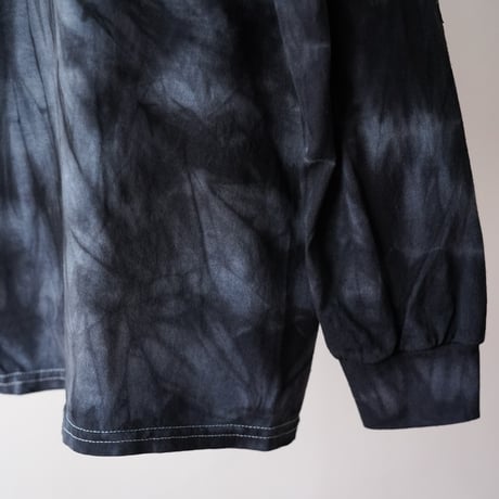 globule mag. gm. Emb. L/S Crew Neck Tee - Tie Dye / Black