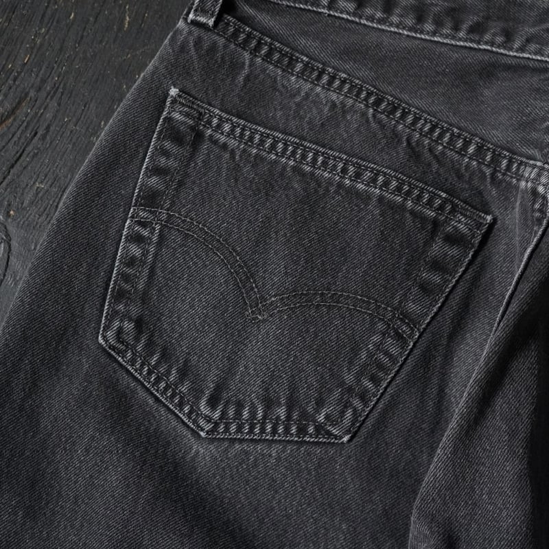 8*5様 新品未使用Levi's 501 ブラックデニム W33 L30 Rタブ Levi's 501 Black Denim Pant (00s 33/30 made in