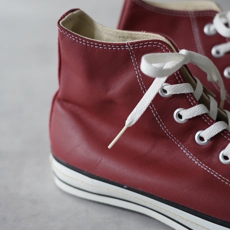 Converse All Star Hi Leather  (90s Red US9 1/2 Dead Stock)