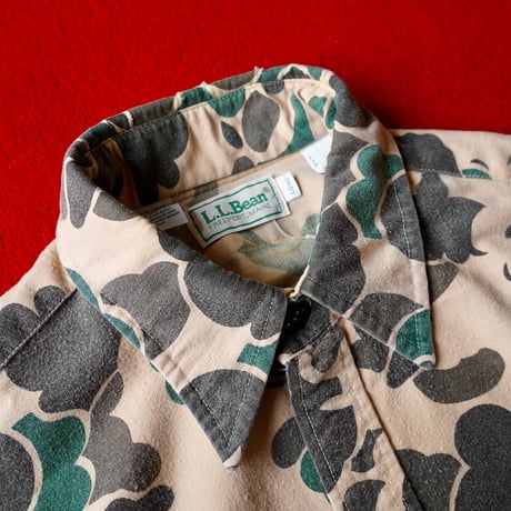 80s L.L. Bean Hunter Camo Printed Long Shirt