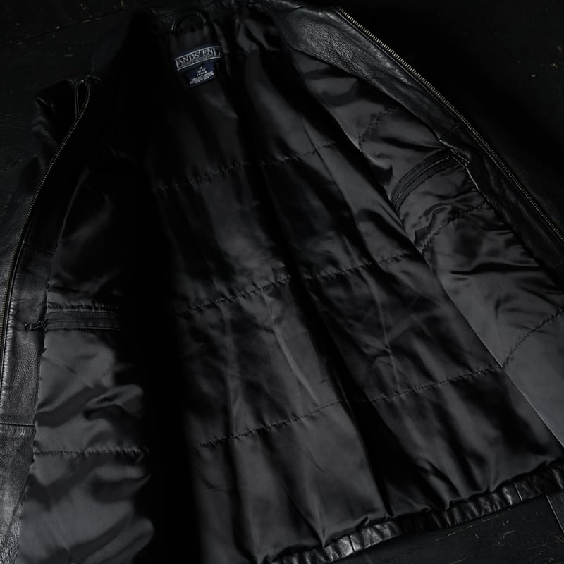 Lands' End Leather Jacket (90s M) | globule mag.