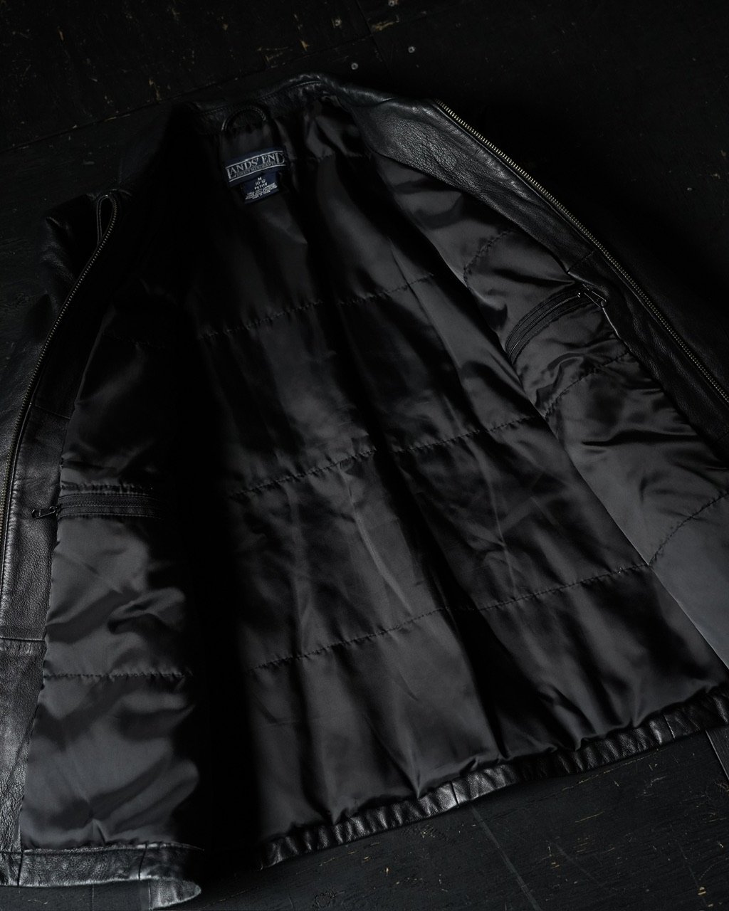 Lands' End Leather Jacket (90s M) | globule mag.