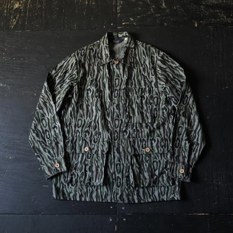 Woolrich Shadow Bark Camouflage Field Shirt Jacket (80s M made in USA)