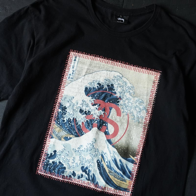 STUSSY ステューシー 葛飾北斎Tシャツ Lサイズ Stussy Printed T-Shirt - 北斎 (00s L 北斎プリント) | gl