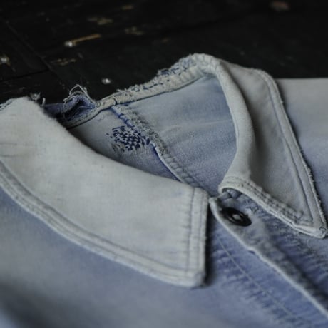 French Euro Mole Skin Jacket (M 40-50s Fade Blue)