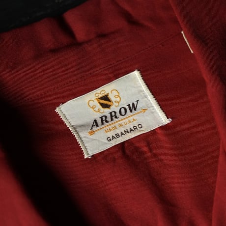 Arrow Rayon Gabadine Shirt (50-60s made in USA 極上)