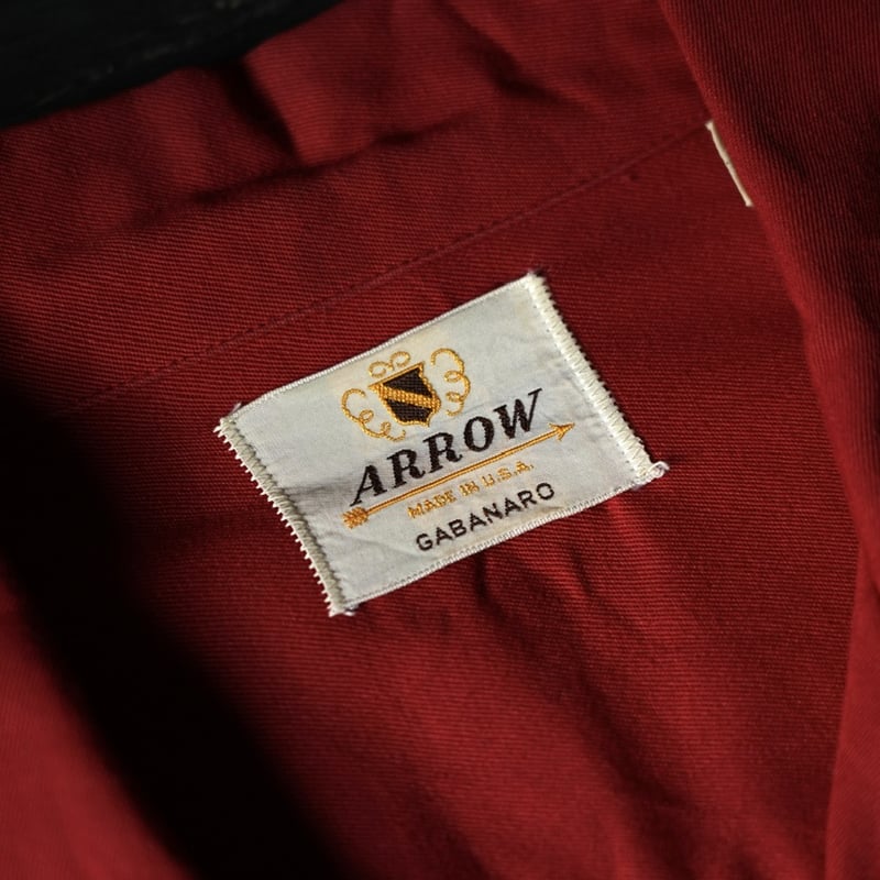 Arrow Rayon Gabadine Shirt (50-60s made in USA