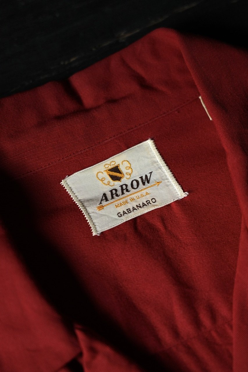 Arrow Rayon Gabadine Shirt (50-60s made in USA