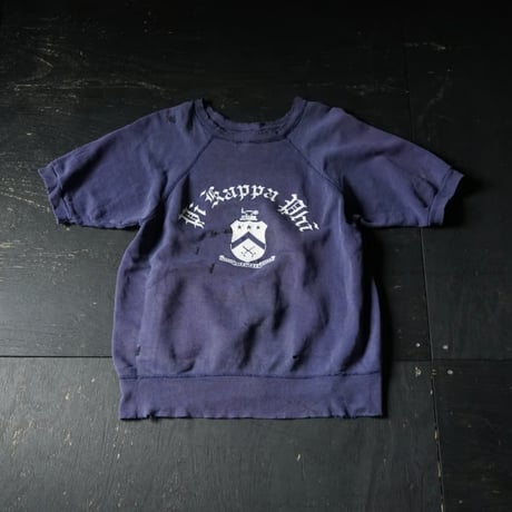 Vintage Half Sleeve Raglan Sweat (60s L Boro&Fade)