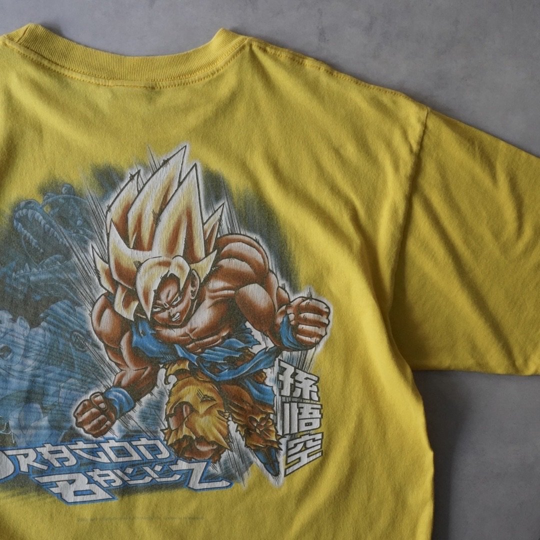 Dragon Ball Z Printed T-Shirt（00s L Yellow 悟空Pr