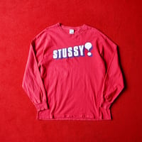 90s Old Stussy Printed LS T-Shirt made in USA