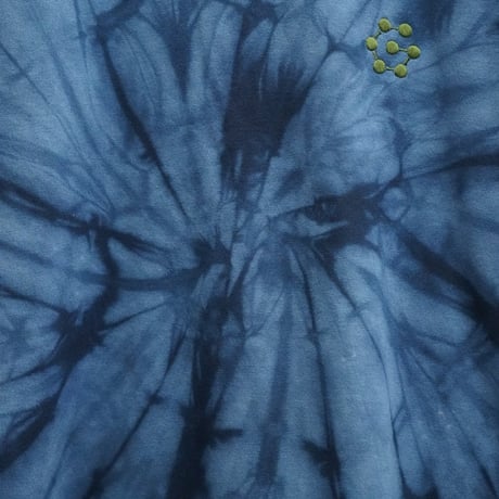 gm. Emb. L/S Crew Neck Tee - Tie Dye / Navy