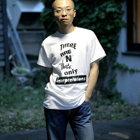 Yoshinori Kato × globule mag. Dual Hand Printed T-Shirt / No Facts