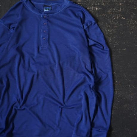 Patagonia Capilene Henley Neck T(90s L made in USA)
