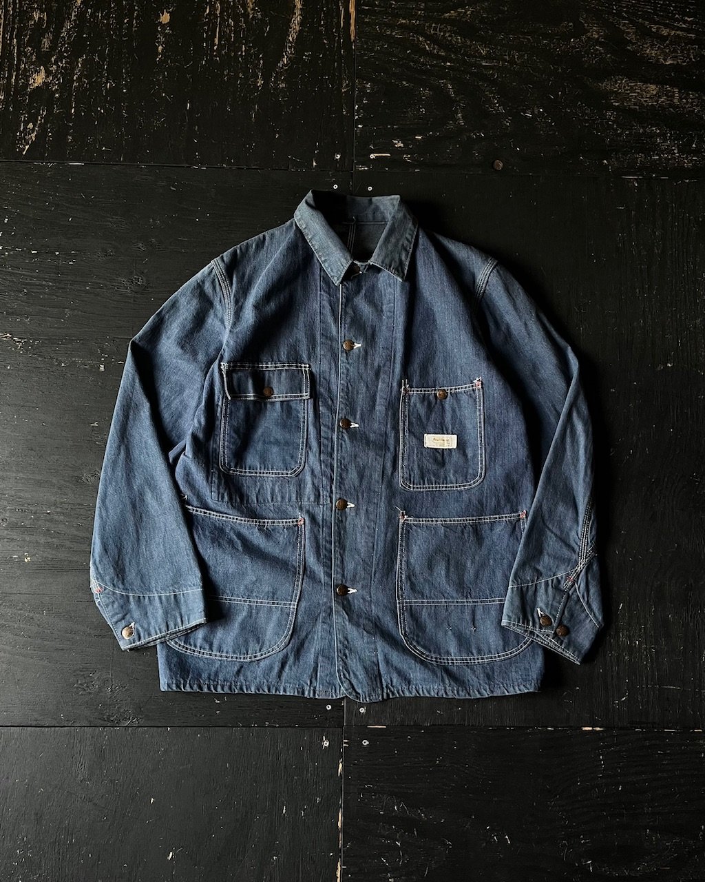 Powr House Denim Coverall Jacket (60s about L M