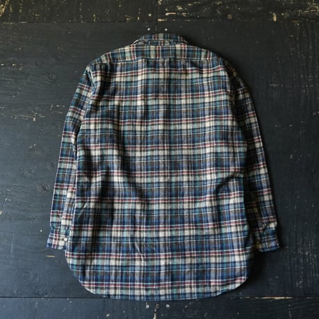 Pendleton Wool Shadow Plaid Shirt (70s L made in USA)