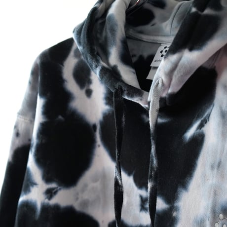 gm. Emb. Sweat Hoody - Tie Dye  / Multi Black