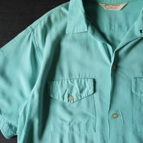 Nat Nast Open Collar Shirt （60s about M Good Color）