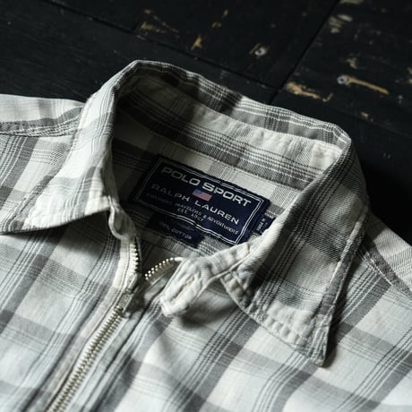 Ralph Lauren POLO SPORTS Haif Zip Shirt (90s M)