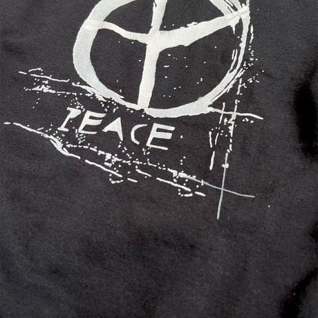 Yoshinori Kato × globule mag. Dual Hand Printed Crew Neck Shirt  - PEACE