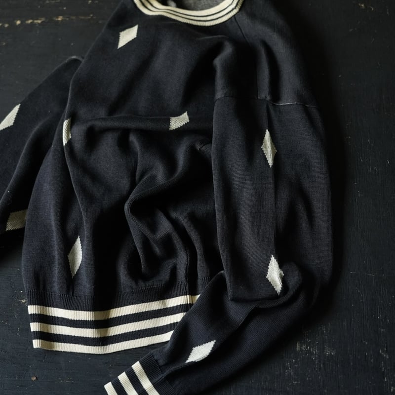 Christian Dior Cotton Knit Jacquard Sweater (80