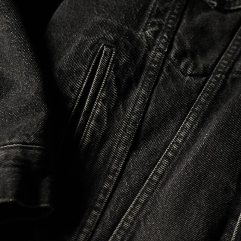 Levi's 70629-4159 Black Denim Boa Jacket (90s M