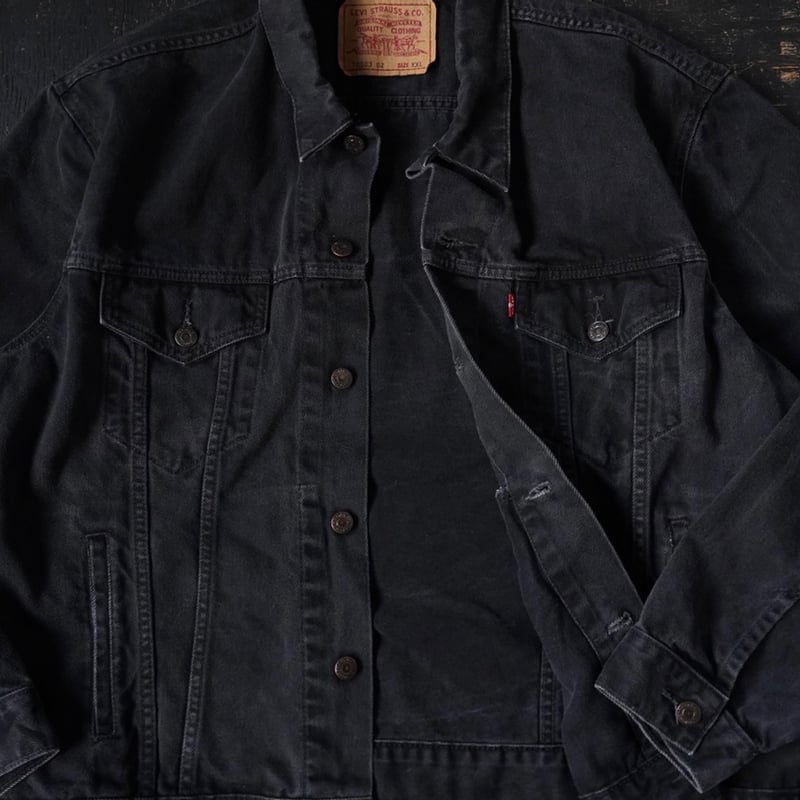 Levi's 70503 Black Denim Jacket (00s XXL Euro M