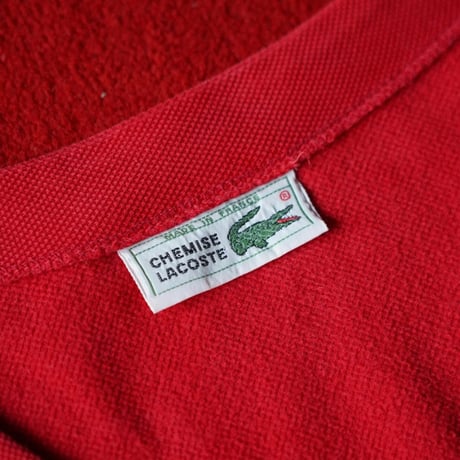 70-80s LACOSTE Cotton Snap Cardigan