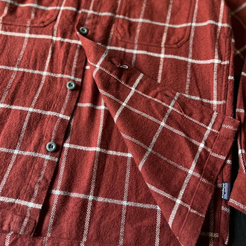 90's patagonia ORGANIC COTTONチェック柄シャツ S 90s ポルトガル製 patagoniaパタゴニア チェック オーガニック