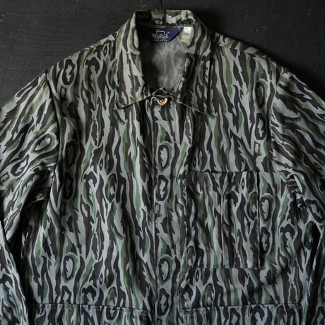 Woolrich Shadow Bark Camouflage Field Shirt Jacket (80s M made in USA)