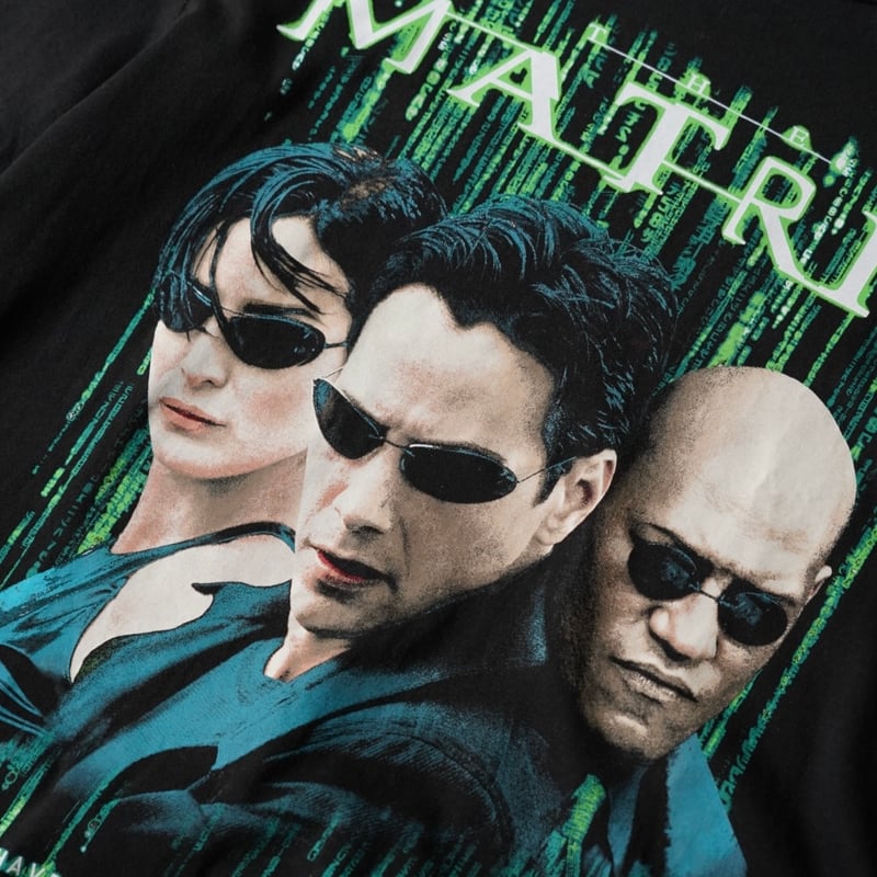 古着 00s マトリックス 半袖 シャツ ムービー 映画 ブラック グリーン ② The Matrix マトリックス ムービーTシャツ 映画 XL 黒 90s