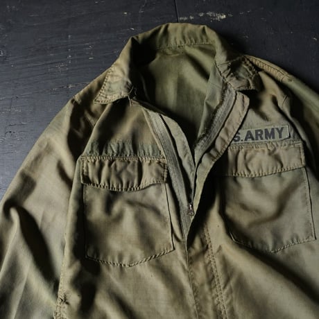 US Army Fire Resistant Zipped Crew Shirt (70s about S Good Fade)