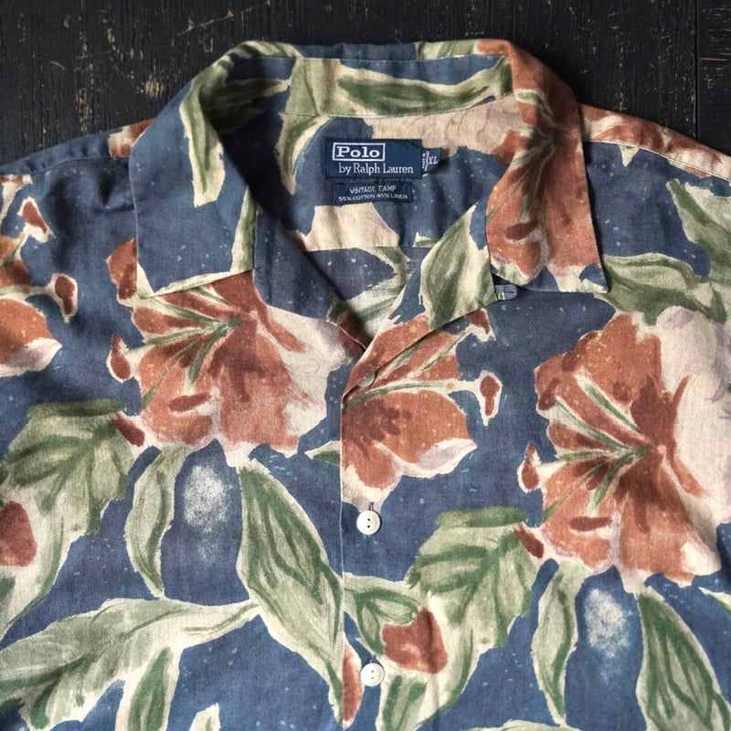 Ralph Lauren 'Vintage Camp' Open Collar Shirt (