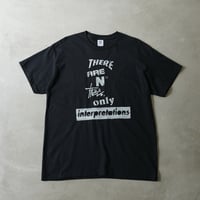Yoshinori Kato × globule mag. Dual Hand Printed T-Shirt / No Facts
