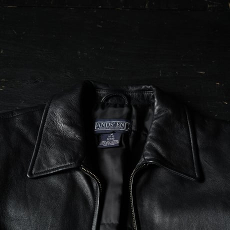 Lands' End Leather Jacket (90s M)