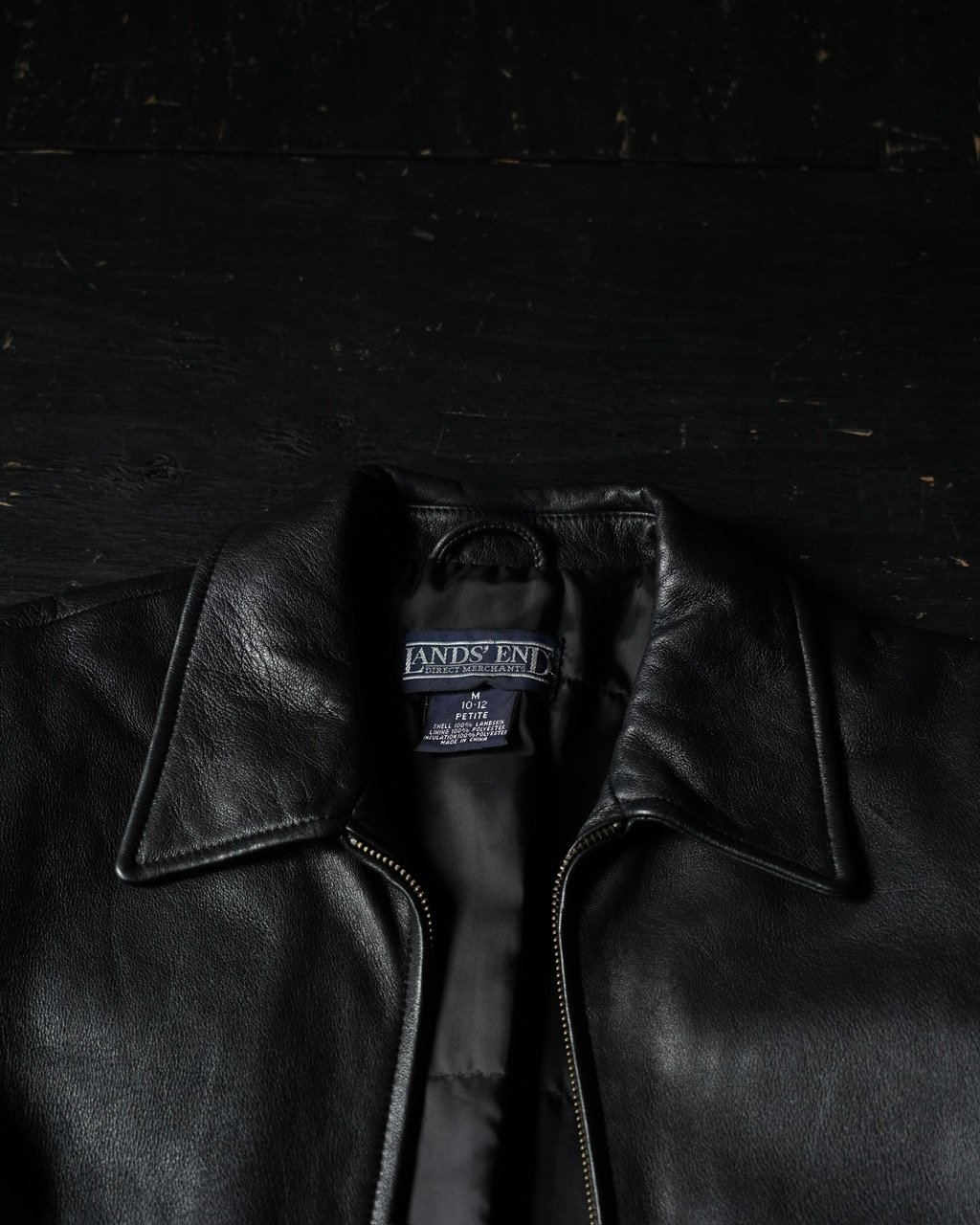 Lands' End Leather Jacket (90s M) | globule mag.