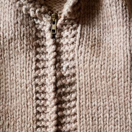 unknown Vintage Zipped Cowichan Sweater