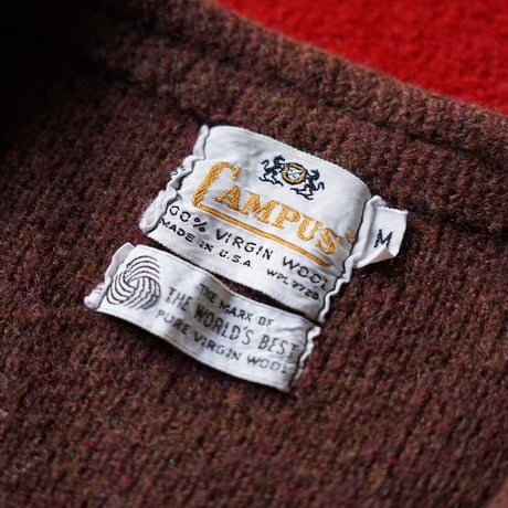 60s Campus Virgin Wool Cardigan