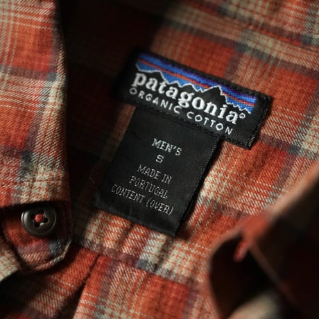 Patagonia Organic Cotton Plid Shirt (90s S made in Portugal)
