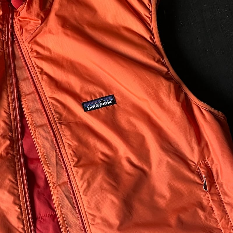 Patagonia オレンジ パフボールベスト S patagonia - 00s patagonia パタゴニア パフボールベスト
