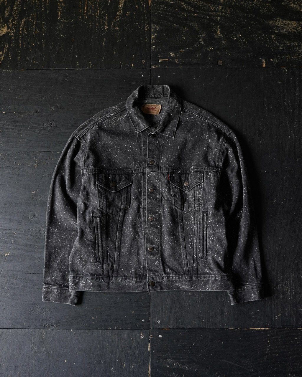 ジャケット・アウター 90's Levi's Black chemical wash denimjkt 1990s Levi's - acid wash black denim jacket | LUIK FINN