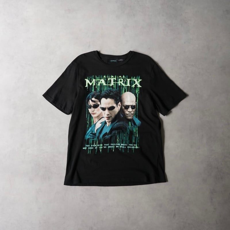 マトリックス Tシャツ 黒 映画T ムービーT 海外公式 マトリックス Tシャツ 100%コットン 黒ブラックLサイズムービーT