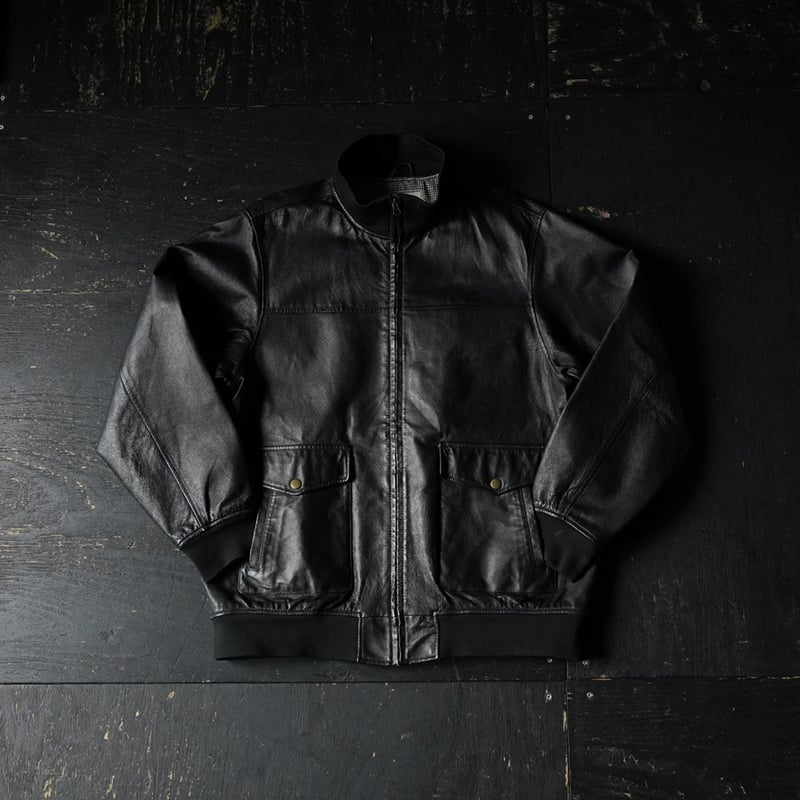 ジャケット・アウター vintage Italia lambleather jacket A-2 XL Woolrich A-2 Leather Jacket (90s XL) | globule