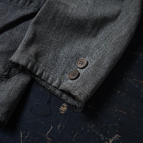 Euro Vintage Black Chambray Jacket (〜60s about S/M)