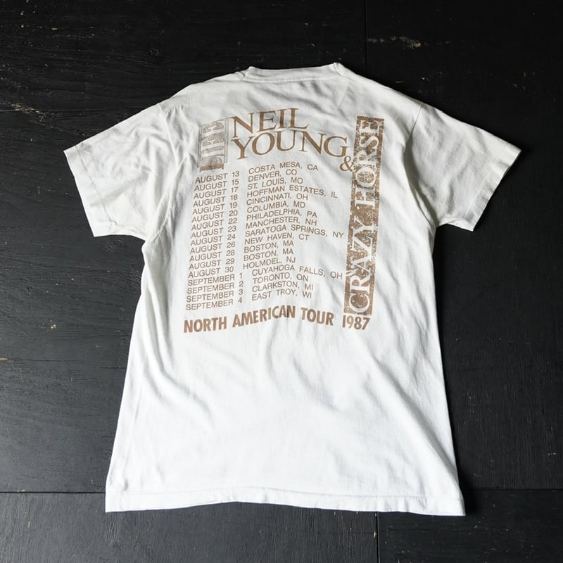 NEIL YOUNG CRAZY HORSE ツアーTシャツ Lサイズ NEIL YOUNG CRAZY HORSE ツアーTシャツ Lサイズ NEIL YOUNG