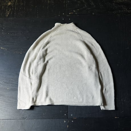 J.Crew Linen Cotton Roll Neck Sweater（90s L 巨人タグ）