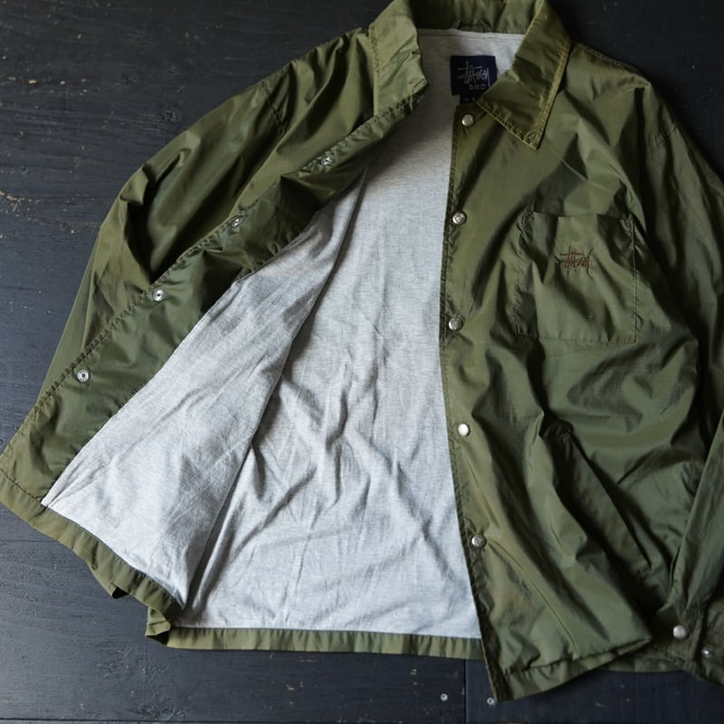Stussy Nylon Coach Jacket (90s L Good Fade!) |