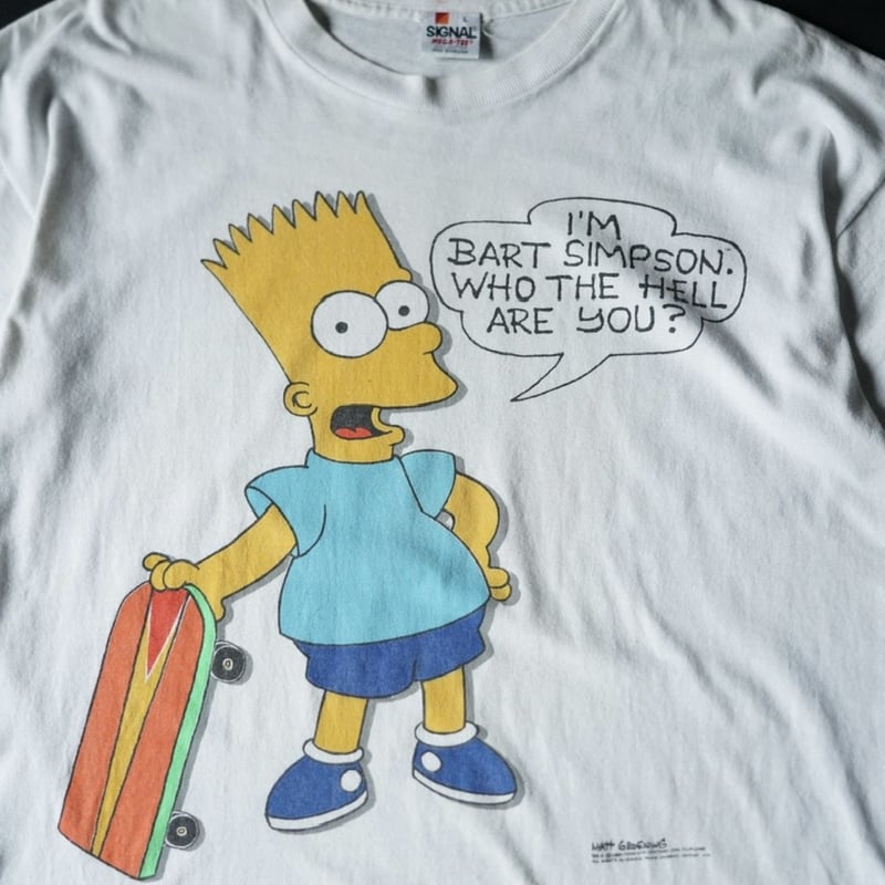 Simpson's Print T-Shirt (80-90s L made in USA)