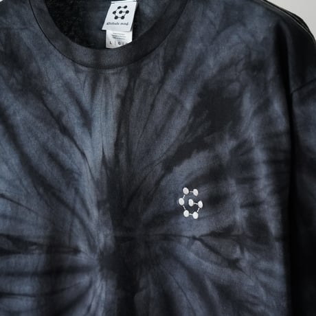 globule mag. gm. Emb. L/S Crew Neck Tee - Tie Dye / Black